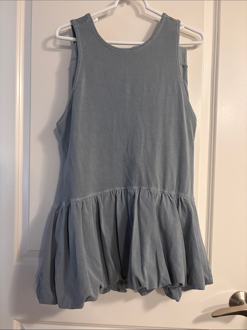 FP Movement by Free People Set Dusty Blue Bubble Dress with Matching Shorts
